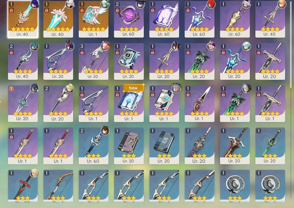 GI1300 AR43 Europe Lumine Account with Itto, Wanderer, Zhongli, Raiden, Tighnari, Diluc, Qiqi + Many 4–5 Star Weapons 